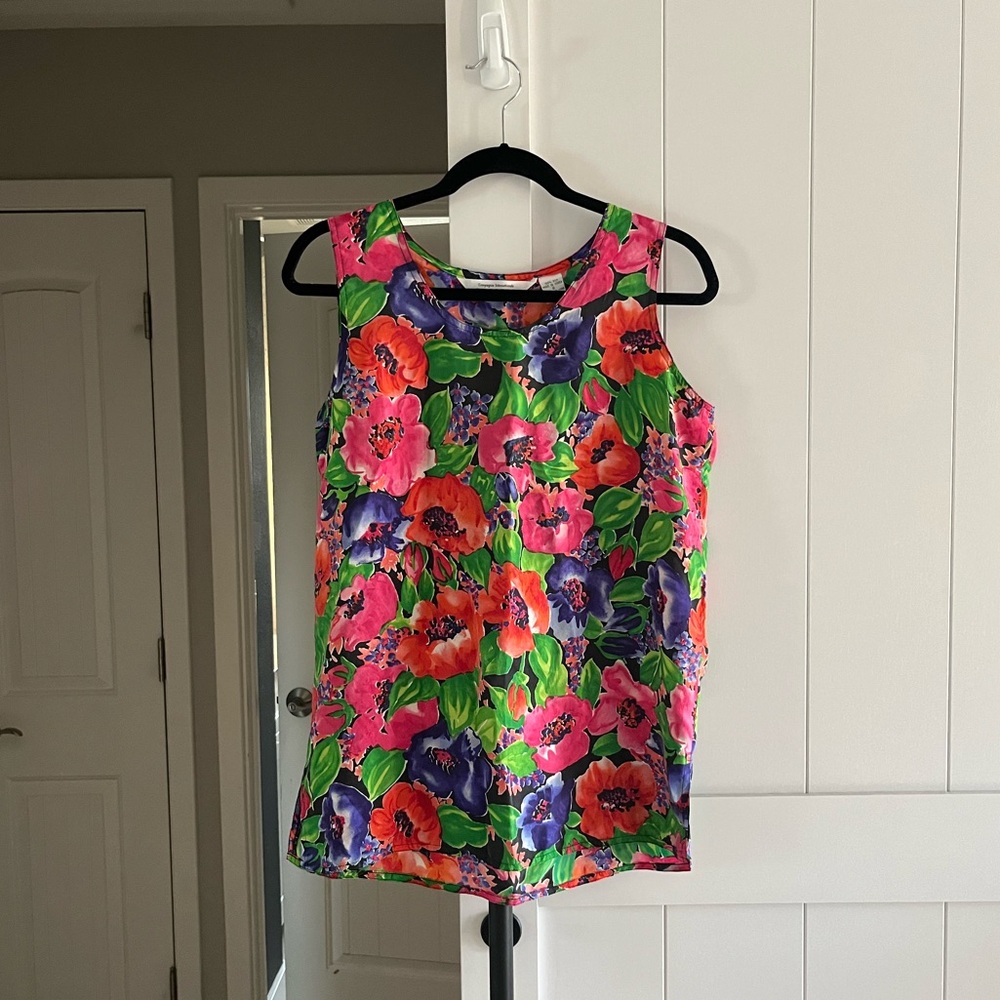 Express 100% Silk Sleeveless Top